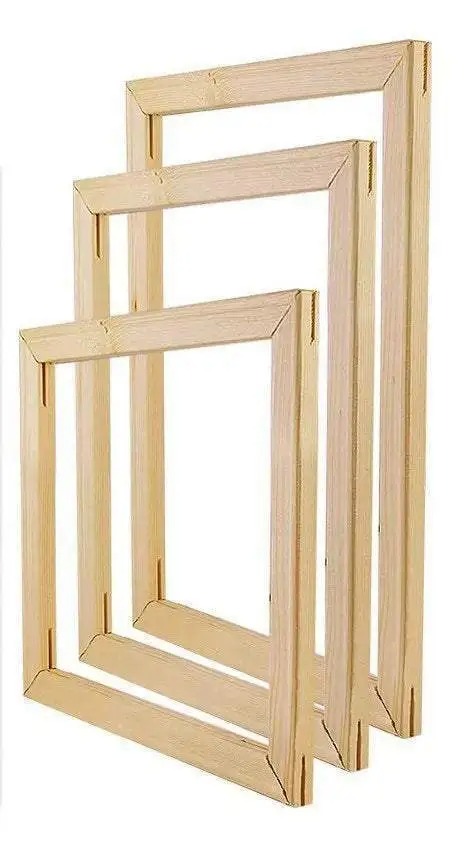 DIY Wooden Frame Kit for Canvas β Includes Frame, Push Pins, and Hanging Tape - Image 5