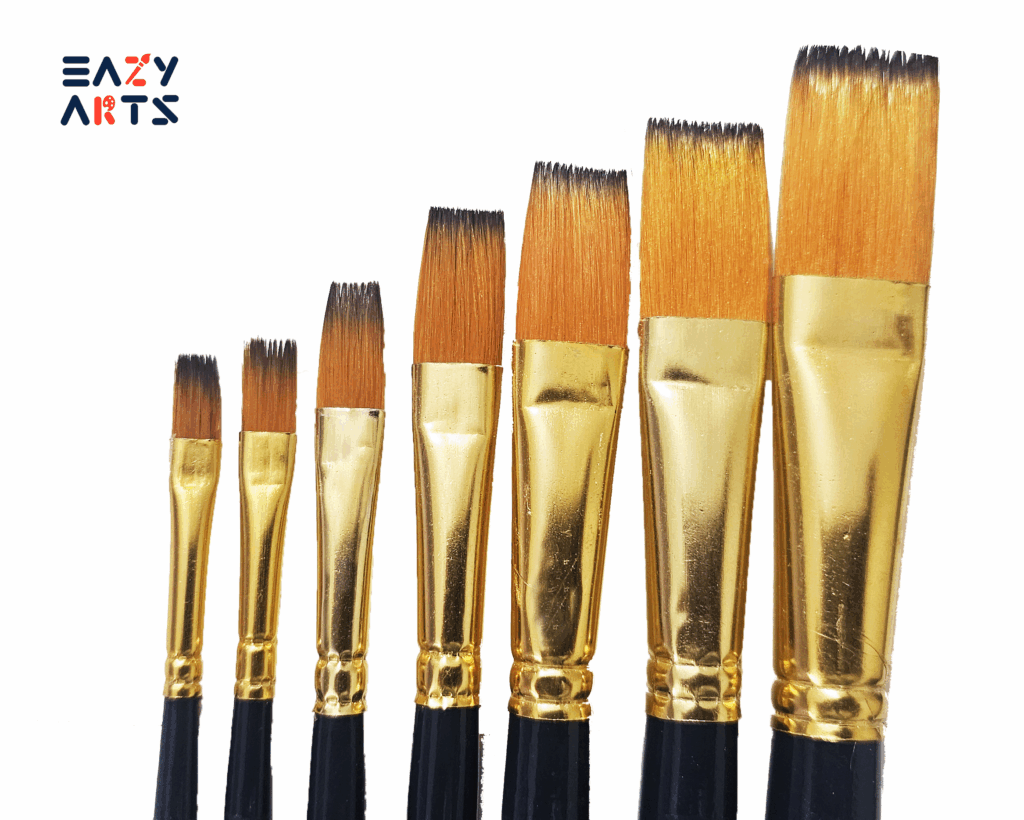 Easy Arts Premium Flat brushes set