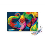Elephant Abstract Paint By Numbers Kit