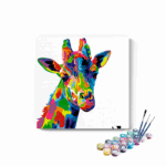 Giraffe Abstract Paint by Numbers Kit