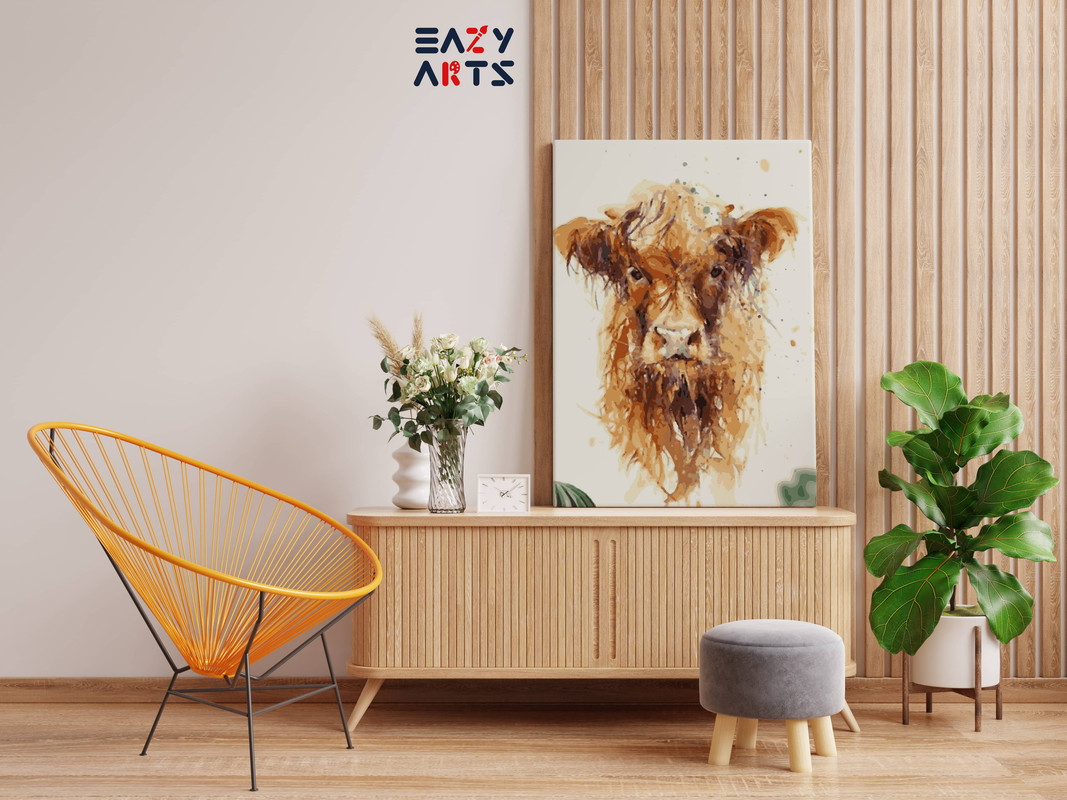 Baby CowDIY Paint By Numbers kit - Image 2