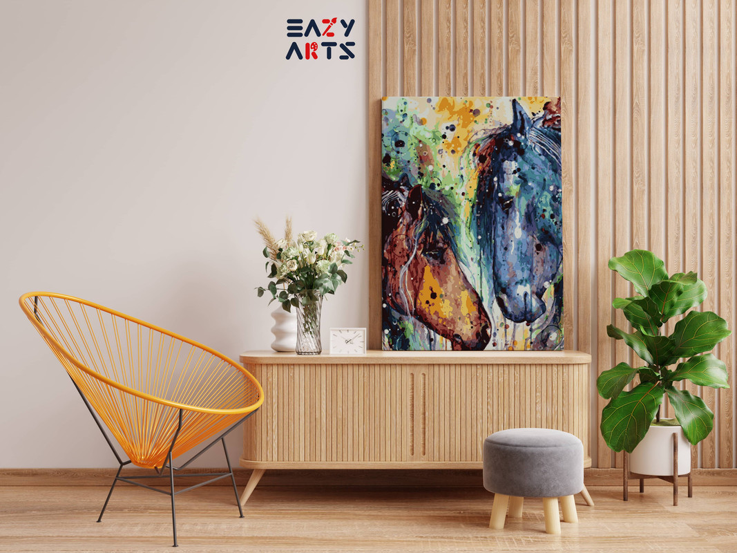 Horse Love Paint by Numbers Kit - Image 2