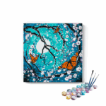 Butterfy And Flowers Paint By Numbers Kit