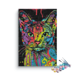 Cat Colourful Paint by Numbers Kit