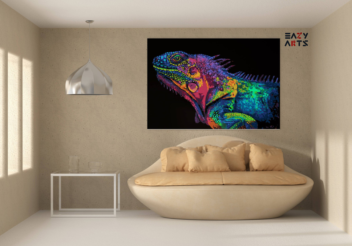 Reptile Colorful Paint by Numbers Kit - Image 2