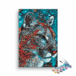 Cheetah Head Paint by Numbers Kit