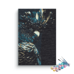 Parrot Golden Black Paint By Numbers Kit