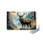 Deer in a jungle Paint by Numbers Kit