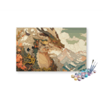 Dragon Angry Paint by Numbers Kit