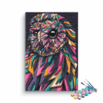 Abstract Of Owl Paint by Numbers Kit