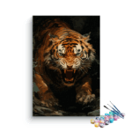 Angry Tiger Paint by Numbers Kit