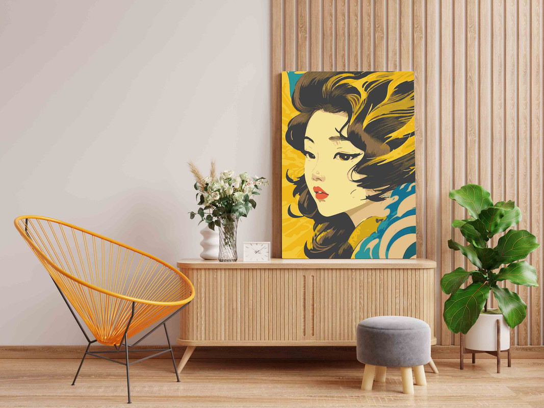 Asian beauty Paint by Numbers Kit - Image 2