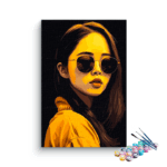 Asian Beauty with Specs Paint by Numbers Kit