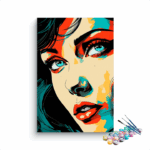 Beautiful Girl Abstract Paint by Numbers Kit