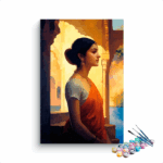 Beautiful Indian Girl Paint by Numbers Kit