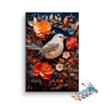 Bird & Flowers Paint by Numbers Kit