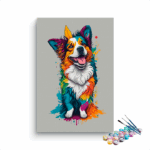 Colorful Cute dog Paint by Numbers Kit