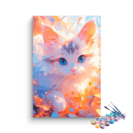 Cute Pink Kitten Paint by Numbers Kit