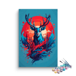 Deer Make Abstract Paint by Numbers Kit