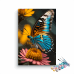 Flower & Butterfly Paint by Numbers Kit