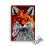 Fox Abstract Paint by Numbers Kit