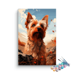 Hairy-dog Paint by Numbers Kit