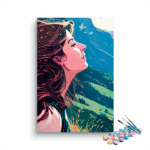 Happy Girl Paint by Numbers Kit