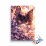 Kitten in flowers Paint by Numbers Kit