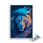 Lion Face Art Painting Paint by Numbers Kit