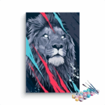 Male Lion Paint by Numbers Kit