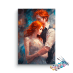 Red head Couples Paint by Numbers Kit
