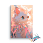 Royal pink kitten Paint by Numbers Kit