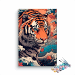 Tiger Closeup Paint by Numbers Kit