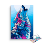 Wolf Abstract Paint by Numbers Kit
