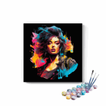 Colorful Girl Abstract Paint by Numbers Kit