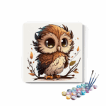 Baby owl Paint by Numbers Kit