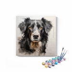 Black dog Painting Paint by Numbers Kit