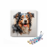 Cute Dog Painting Paint by Numbers Kit