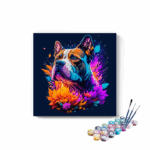 Dog Abstract Leafy Paint by Numbers Kit