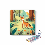 Fox in forest Paint by Numbers Kit