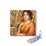 Indian Girl Portrait Paint by Numbers Kit
