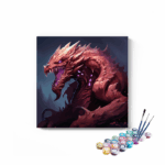 Purple eyed dragon Paint by Numbers Kit