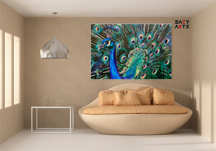 Majestic Peacock Paint by Numbers Kit - Image 2