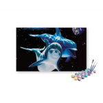 Cosmic Dolphins Paint by Numbers Kit