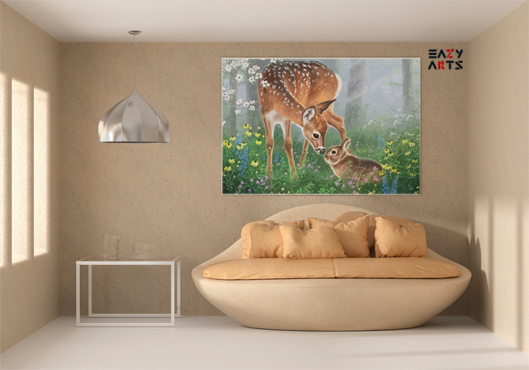 Woodland Friends Paint by Numbers Kit - Image 2