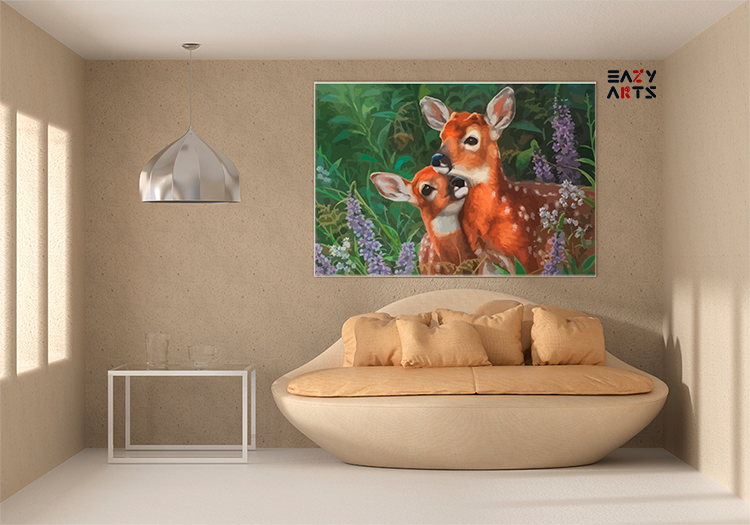 Fawn Affection Paint by Numbers Kit - Image 2