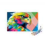 Vibrant Eagle Pop Art Paint by Numbers Kit