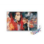Woman with Elephant Paint by Number Kit