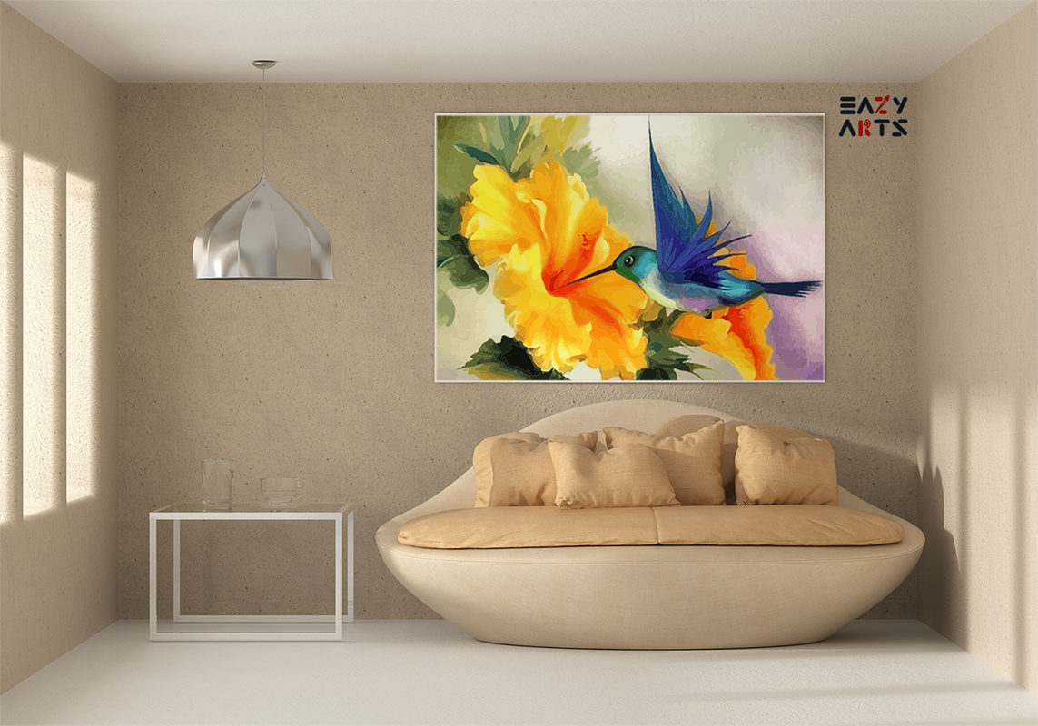 Vibrant Hummingbird A Colorful Paint-by-Number Kit - Image 2