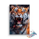 Roar of the Wild: Fierce Tiger Paint by Number Kit